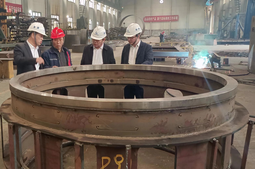楊召朋一行到三峽集團國水風電設備公司交流調研 楊召朋一行到三峽集團國水風電設備公司交流調研
